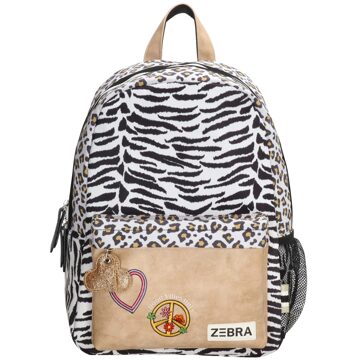 Zebra trends Olivia Rugzak wit-beige backpack Multicolor - H 39 x B 28 x D 13